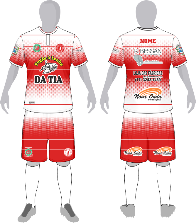 IlustraÃ§Ã£o do uniforme do time Clube AtlÃ©tico Pontal